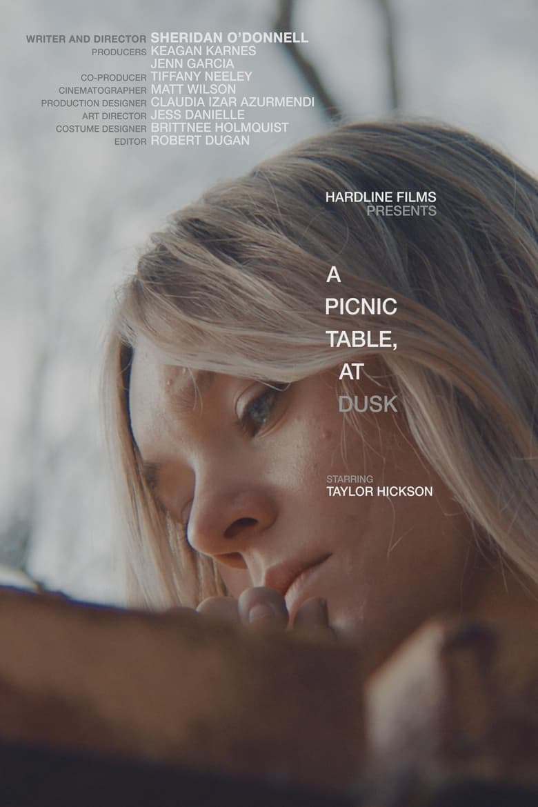 Poster of A Picnic Table, At Dusk