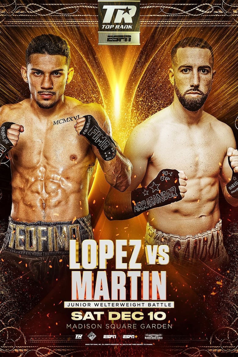 Poster of Teofimo Lopez vs. Sandor Martin