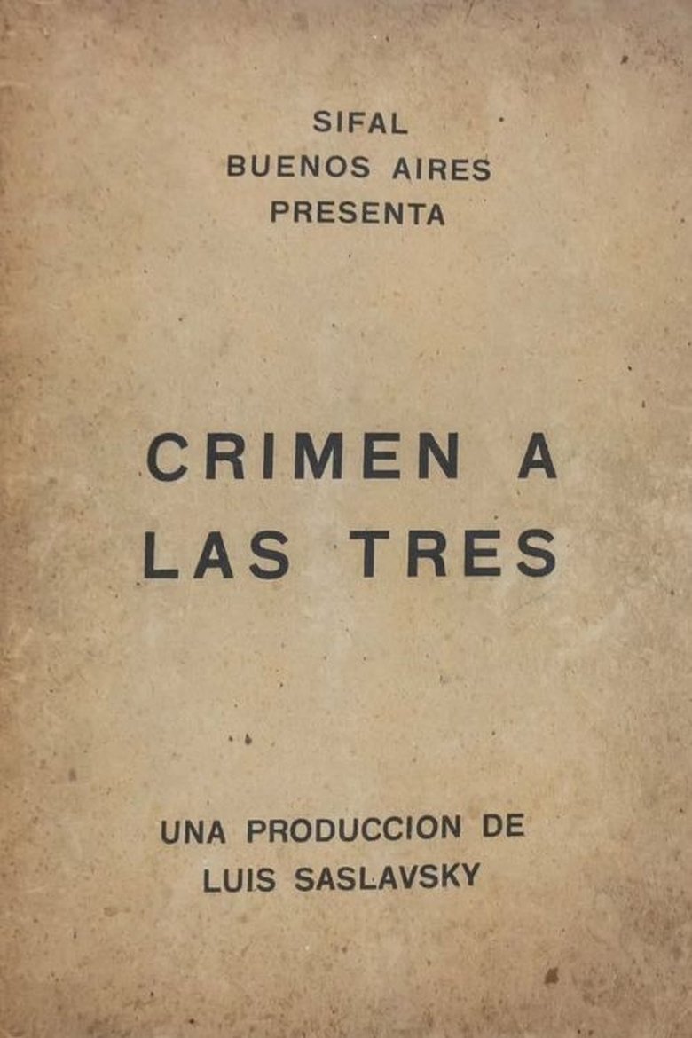 Poster of Crimen a las tres