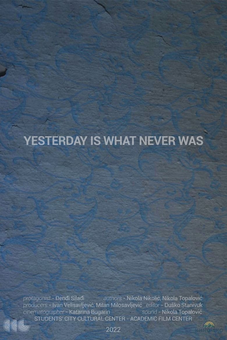 Poster of Yesterday Is What Never Was