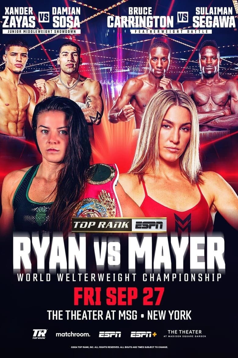 Poster of Sandy Ryan vs. Mikaela Mayer